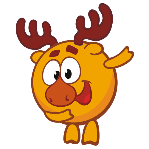 Transparent Losyash Krosh Karkarich Deer Snout for Christmas