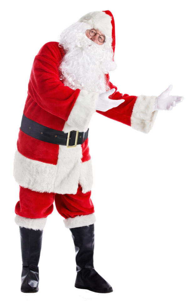 Transparent Ded Moroz New Year Tree Snegurochka Santa Claus Costume for Christmas