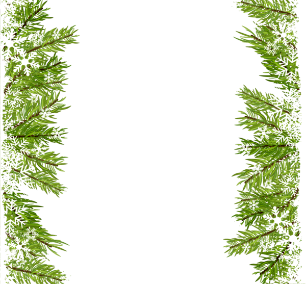 Transparent Snowflake Green Christmas Leaf Pattern for Christmas
