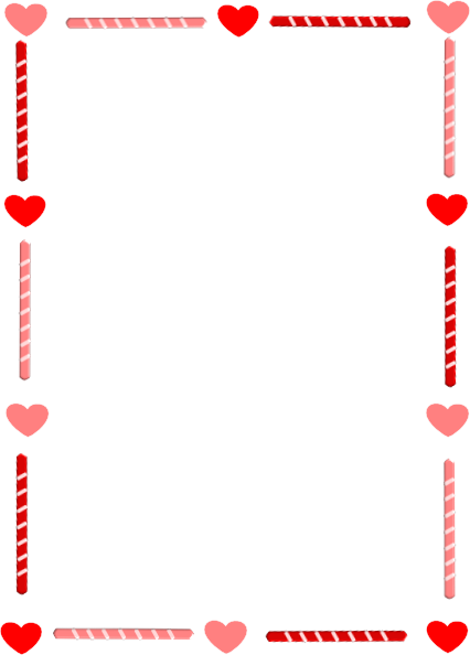 Transparent Heart Valentines Day Right Border Of Heart Point for Valentines Day