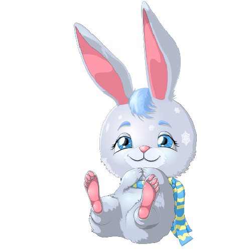 Transparent Easter Bunny Rabbit Hare Whiskers Stuffed Toy for Easter