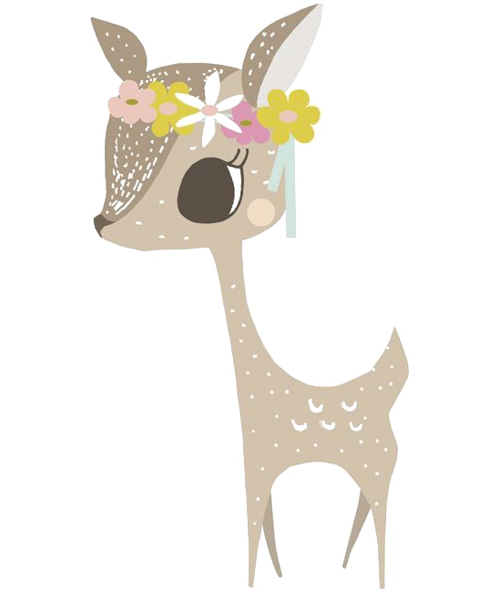 Transparent Deer Red Deer Sticker Giraffidae for Christmas