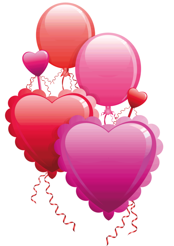 Transparent Balloon Heart Valentine S Day Pink for Valentines Day