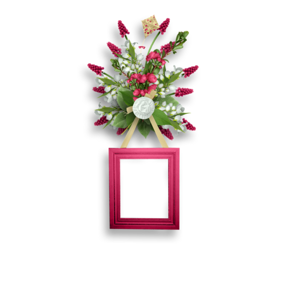 Transparent Floral Design Picture Frames Bordiura Picture Frame Christmas Decoration for Christmas