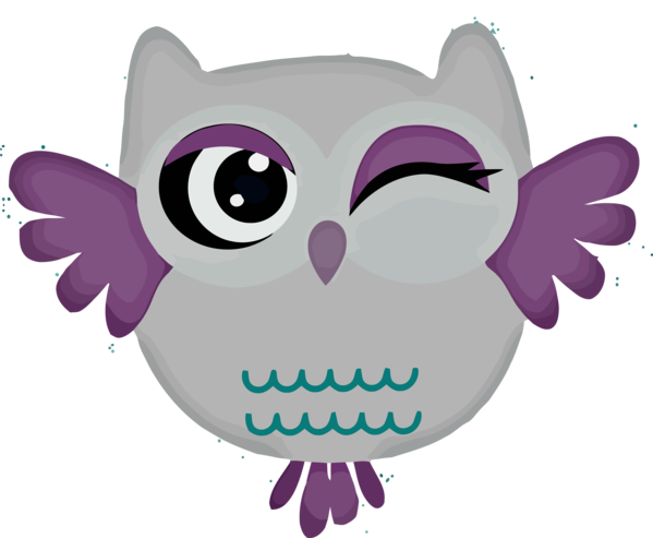 Transparent Thanksgiving Owl Cartoon Purple for Thanksgiving Owl for Thanksgiving