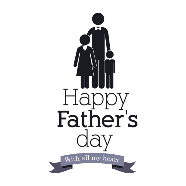 Transparent Father's Day Logo Font Poster for Happy Father's Day for Fathers Day
