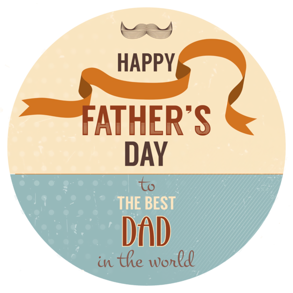 Transparent Father's Day Logo Font Label for Happy Father's Day for Fathers Day