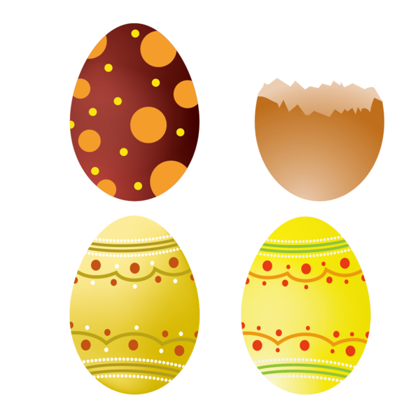 Transparent Easter Egg Easter Egg Food Yellow for Easter