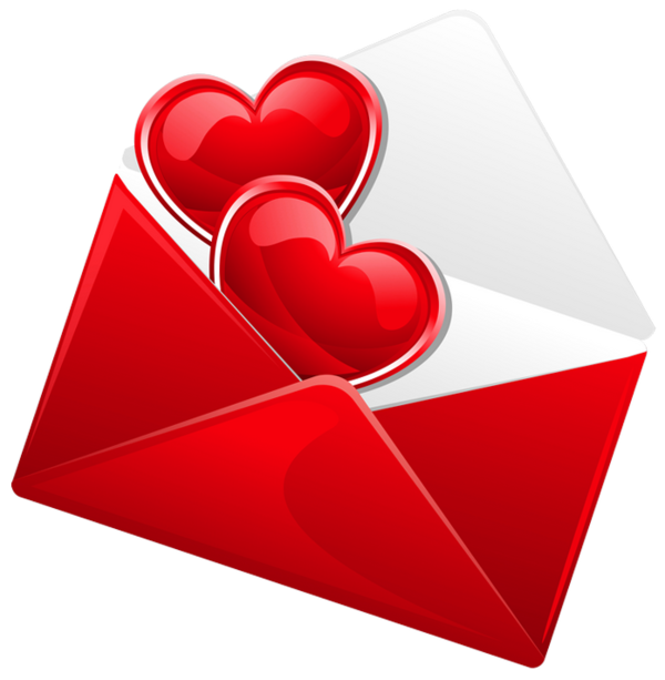 Transparent Love Letter Heart Letter Love for Valentines Day