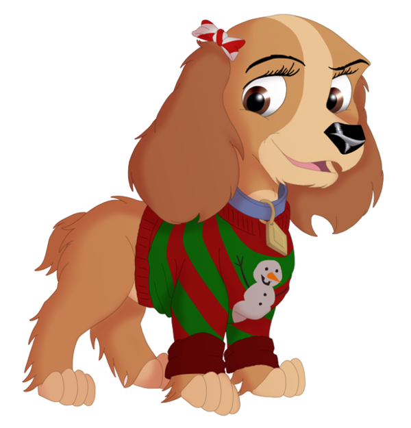 Transparent Puppy English Cocker Spaniel By Dog Cartoon for Christmas