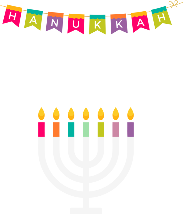 Transparent Hanukkah Birthday candle for Happy Hanukkah for Hanukkah