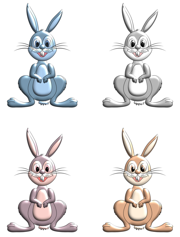 Transparent Easter Bunny European Rabbit Hare Rabbit Cartoon for Easter