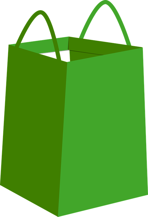 Transparent Gift Bag Christmas Gift Shopping Bag Green for Christmas