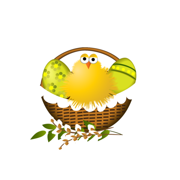 Transparent Easter Animation Easter Basket Food Egg for Easter