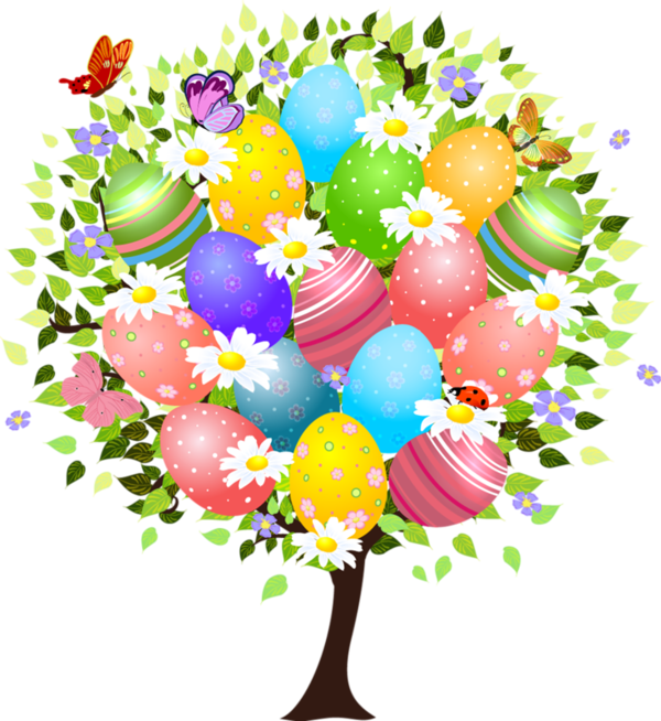Transparent Easter Easter Egg Tree Easter Bunny Easter Egg for Easter
