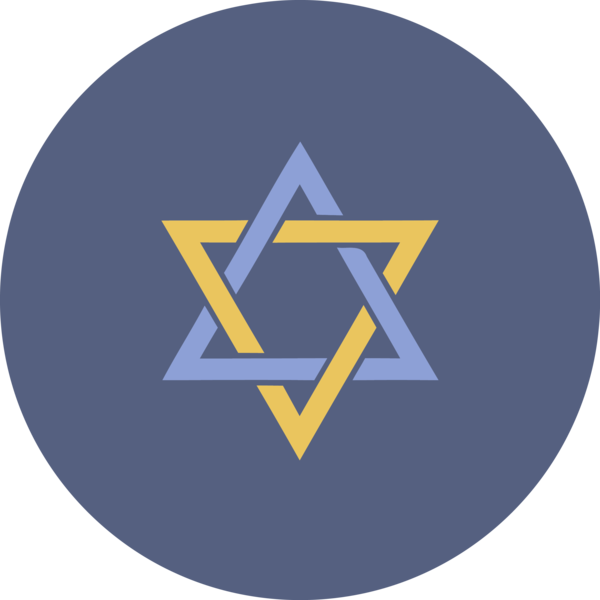 Transparent Hanukkah Logo Electric blue Circle for Happy Hanukkah for Hanukkah