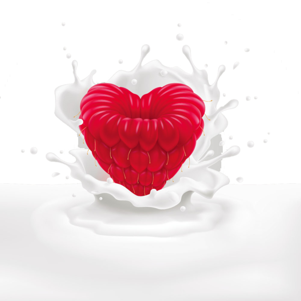 Transparent Milk Chocolate Milk Frutti Di Bosco Heart Love for Valentines Day