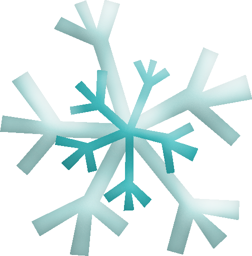 Transparent Snowflake Dream Snow Blue Symmetry for Christmas