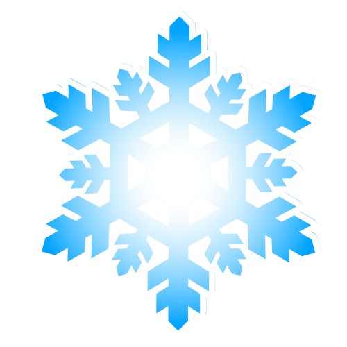 Transparent Christmas Snowflake Cartoon Blue Symmetry for Christmas