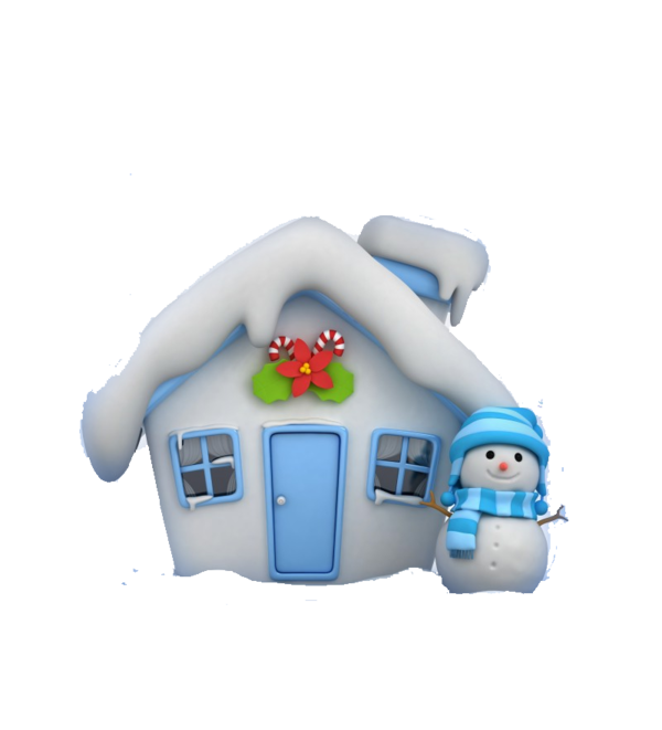 Transparent Snowman House Christmas Technology Plastic for Christmas