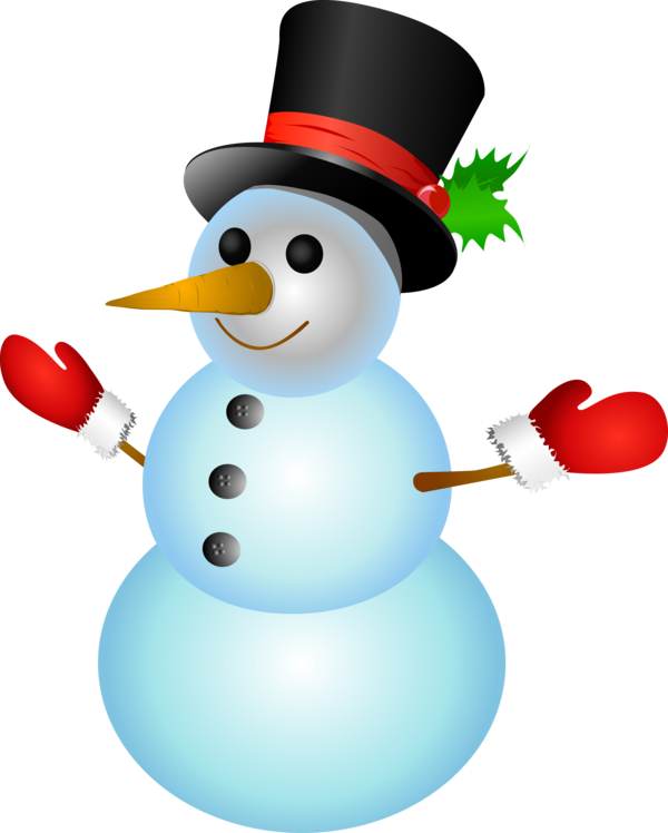 Transparent Android Avatar Cuteness Snowman Christmas Ornament for Christmas