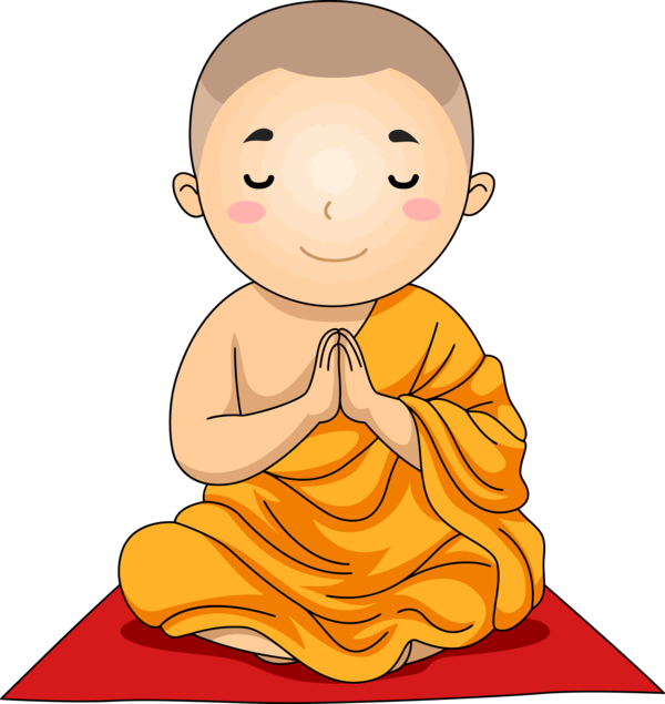 Transparent Bodhi Day Cartoon Facial expression Child for Bodhi for Bodhi Day