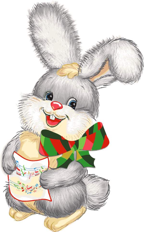 Transparent Rabbit Gratis Cartoon Christmas Ornament Easter Bunny for Christmas