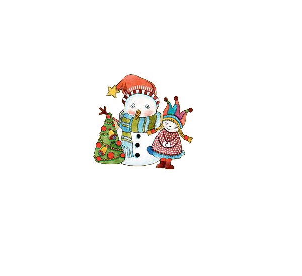 Transparent Christmas Cartoon Snowman for Christmas