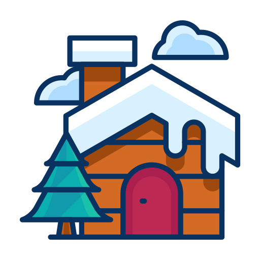 Transparent Tree House House Snow Area Text for Christmas