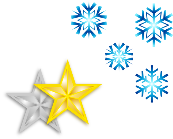Transparent Snowflake Christmas Raster Graphics Star Symmetry for Christmas