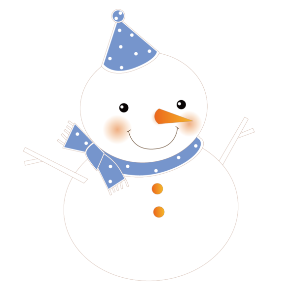 Transparent Snowman Cartoon Diagram Christmas Ornament for Christmas