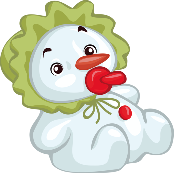 Transparent Snowman Infant Christmas Flower for Christmas