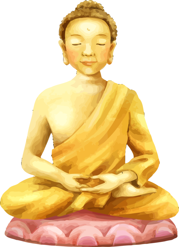 Transparent Bodhi Day Statue Sculpture Meditation for Bodhi for Bodhi Day