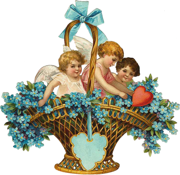 Transparent Decoupage Valentine S Day Angel Christmas Ornament for Valentines Day
