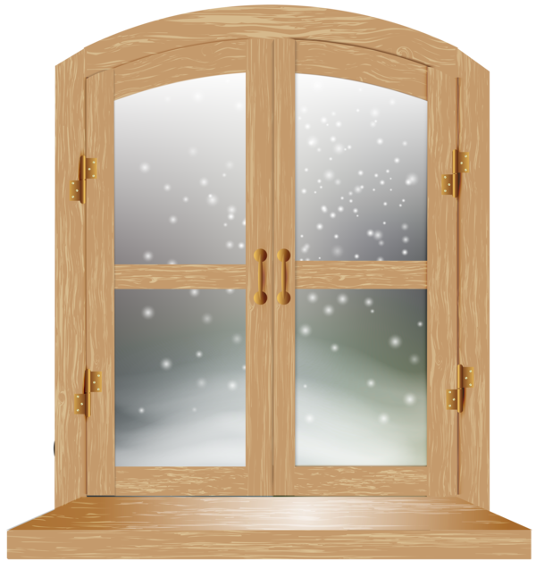 Transparent Window Christmas Window Curtain Angle Hardwood for Christmas