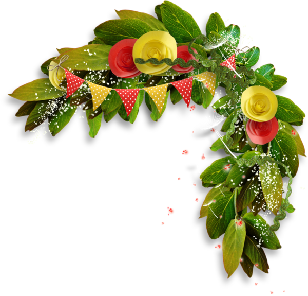 Transparent Flower Petal Floral Design Christmas Decoration for Christmas