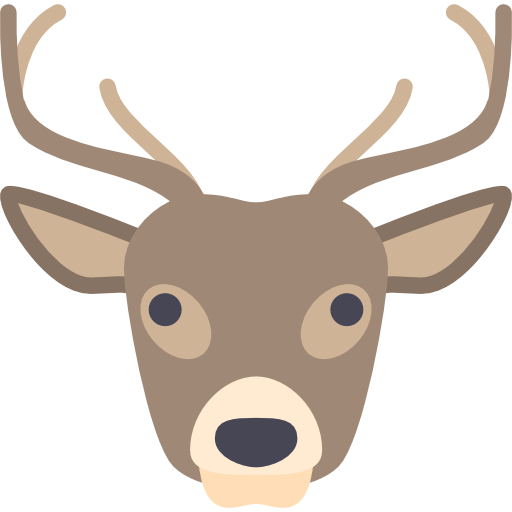 Transparent Deer Reindeer Christmas Head Tail for Christmas