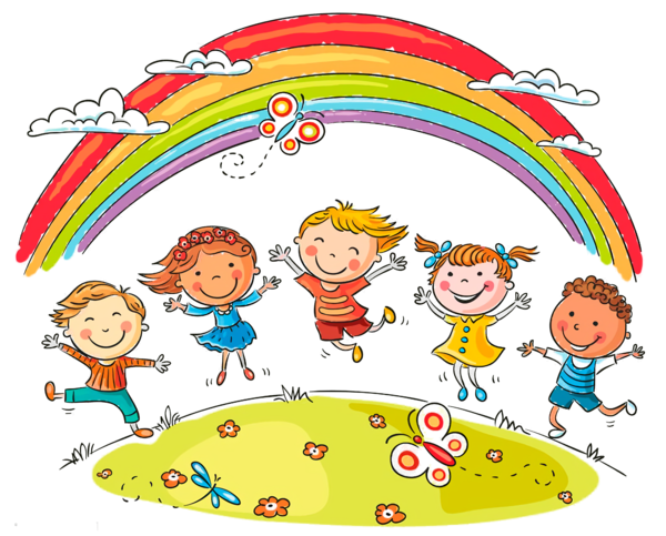 Transparent International Children's Day Cartoon Playing with kids Circle for Children's Day for International Childrens Day