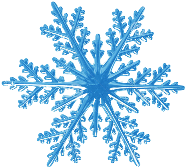 Transparent Snowflake Snow Crystal Blue Symmetry for Christmas