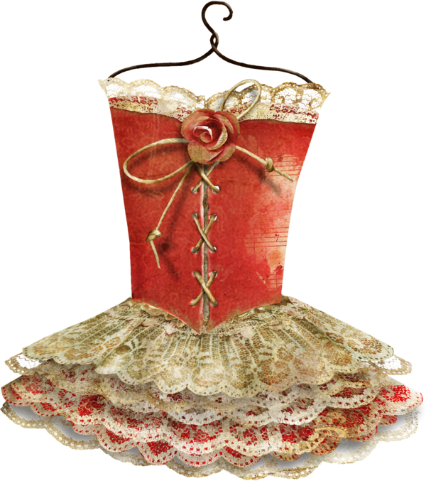 Transparent Skirt Dress Clothing Costume Design Christmas Ornament for Christmas