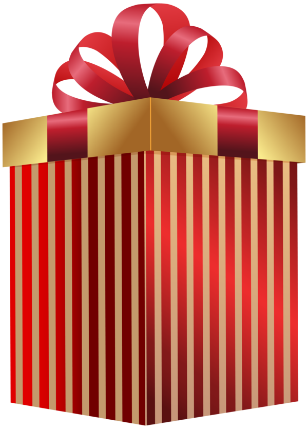 Transparent Gift Blog Animation Red for Christmas