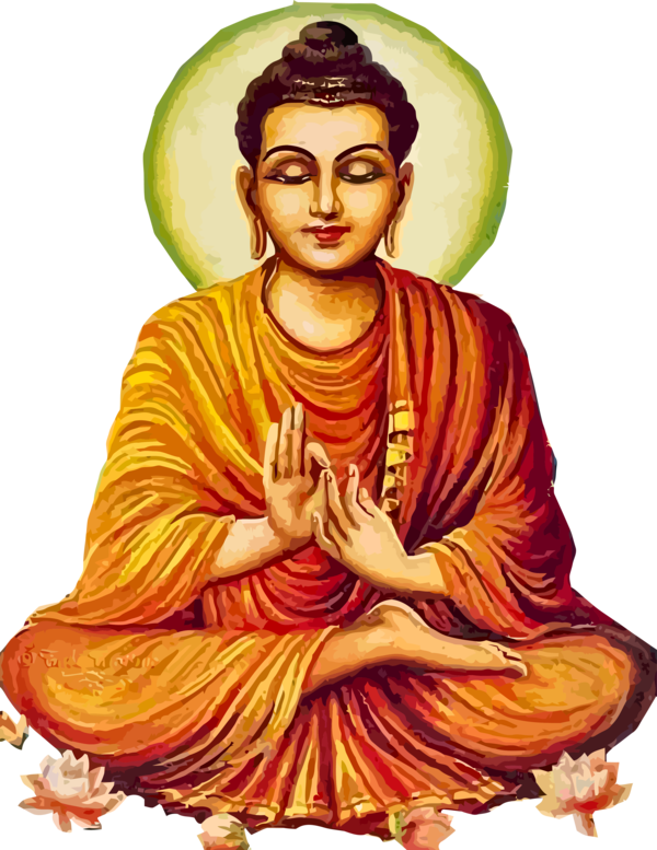 Transparent Bodhi Day Guru Zen master Statue for Bodhi for Bodhi Day
