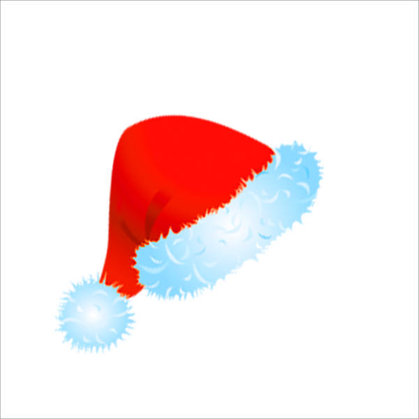 Transparent Christmas Hat Gift Blue Red for Christmas