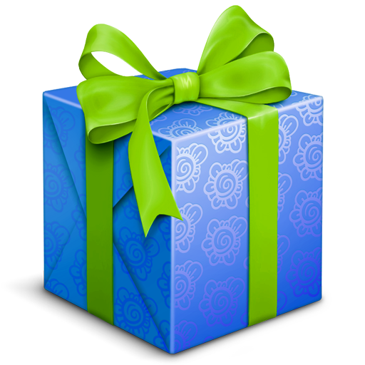 Transparent Birthday Cake Birthday Gift Blue Box for Christmas