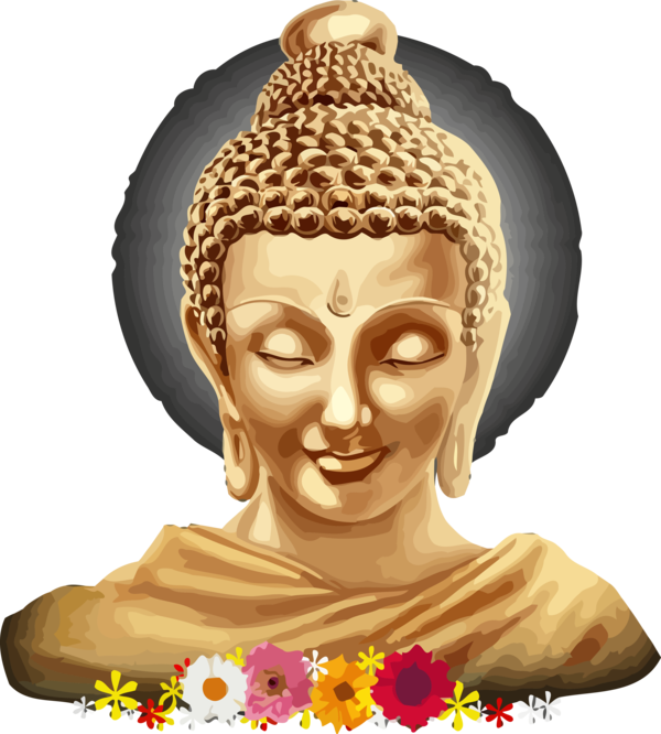 Transparent Bodhi Day Sculpture Head Statue for Bodhi for Bodhi Day