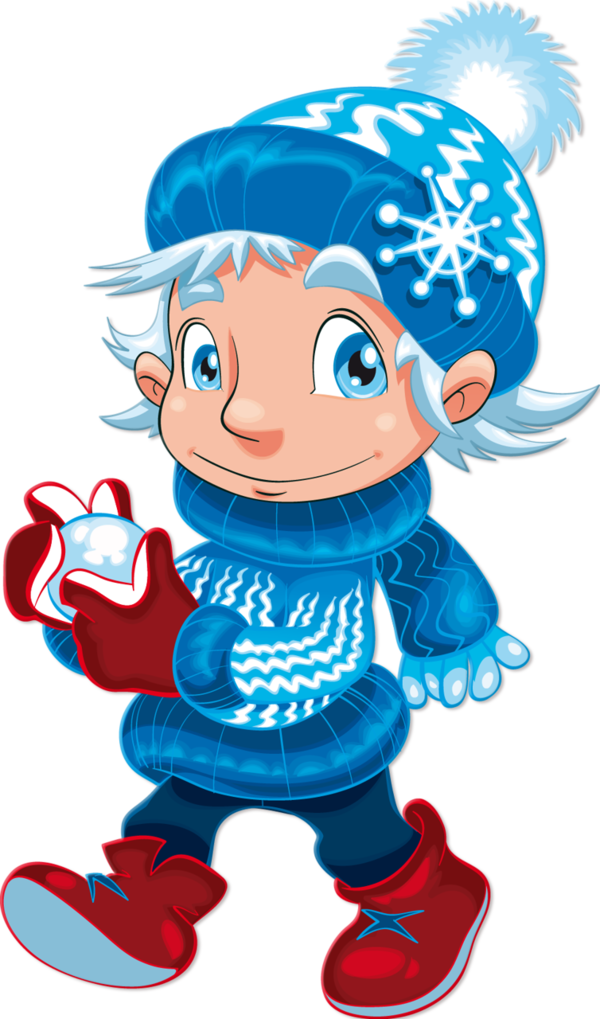 Transparent Cartoon Winter Character Boy Christmas for Christmas
