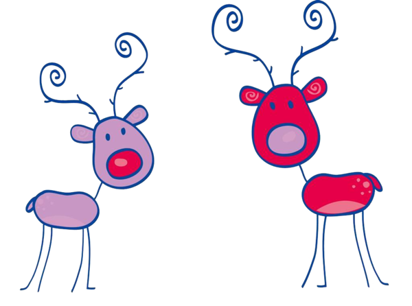 Transparent Rudolph Drawing Coloring Book Point Area for Christmas