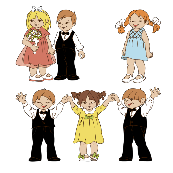 Transparent International Children's Day Cartoon People Social group for Children's Day for International Childrens Day