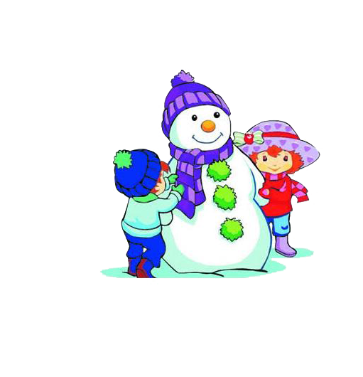 Transparent Child Snowman Cartoon Tree for Christmas