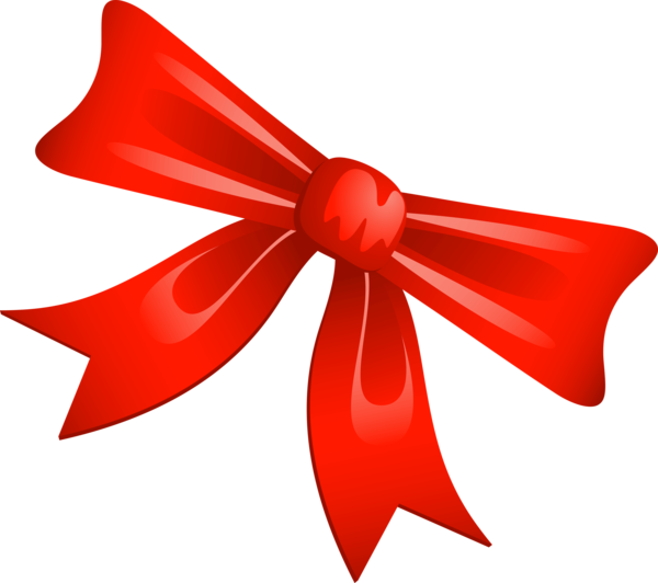 Transparent Bow And Arrow Ribbon Gift Red for Christmas